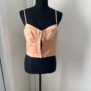 Guess Peach Bustier Top